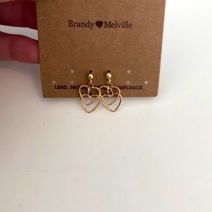 Gold brandy earrings